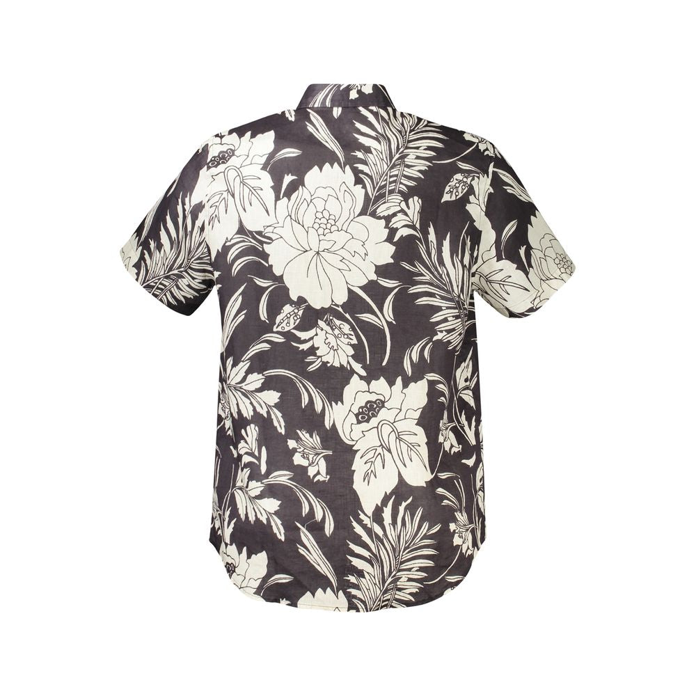 Guess Jeans Black Linen Shirt for Men